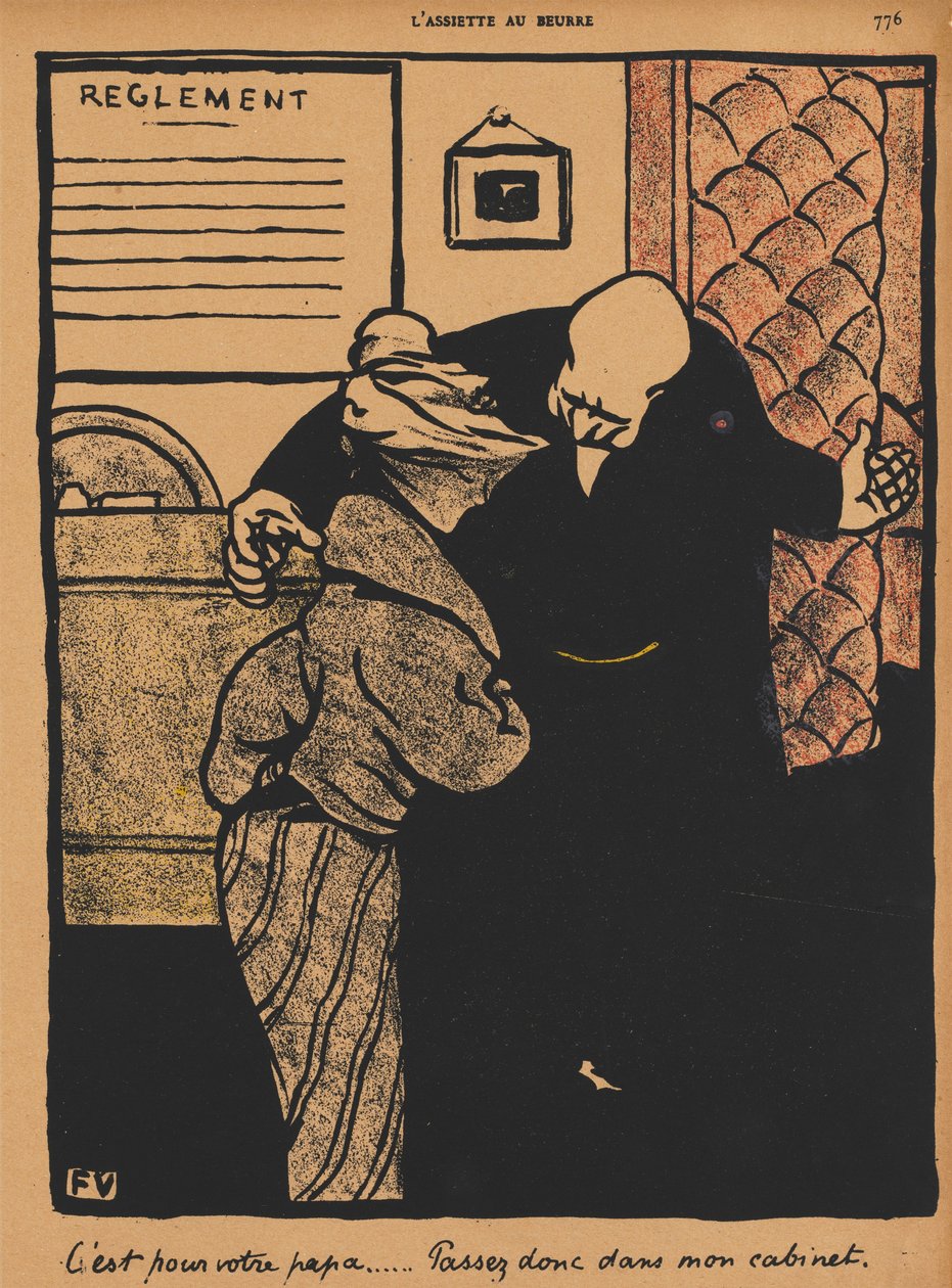 Suçlar ve Cezalar XIX, 776: Babanla ilgili, 1872. by Felix Edouard Vallotton