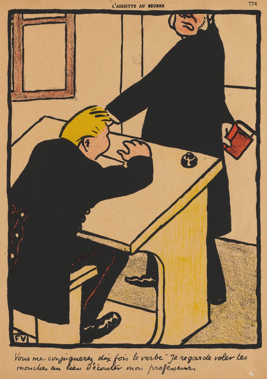 Suçlar ve Cezalar XVII, 774: Konjuge edeceksin, 1871. by Felix Edouard Vallotton