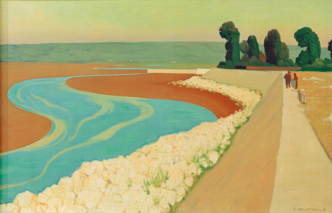 Honfleur dayk by Felix Edouard Vallotton