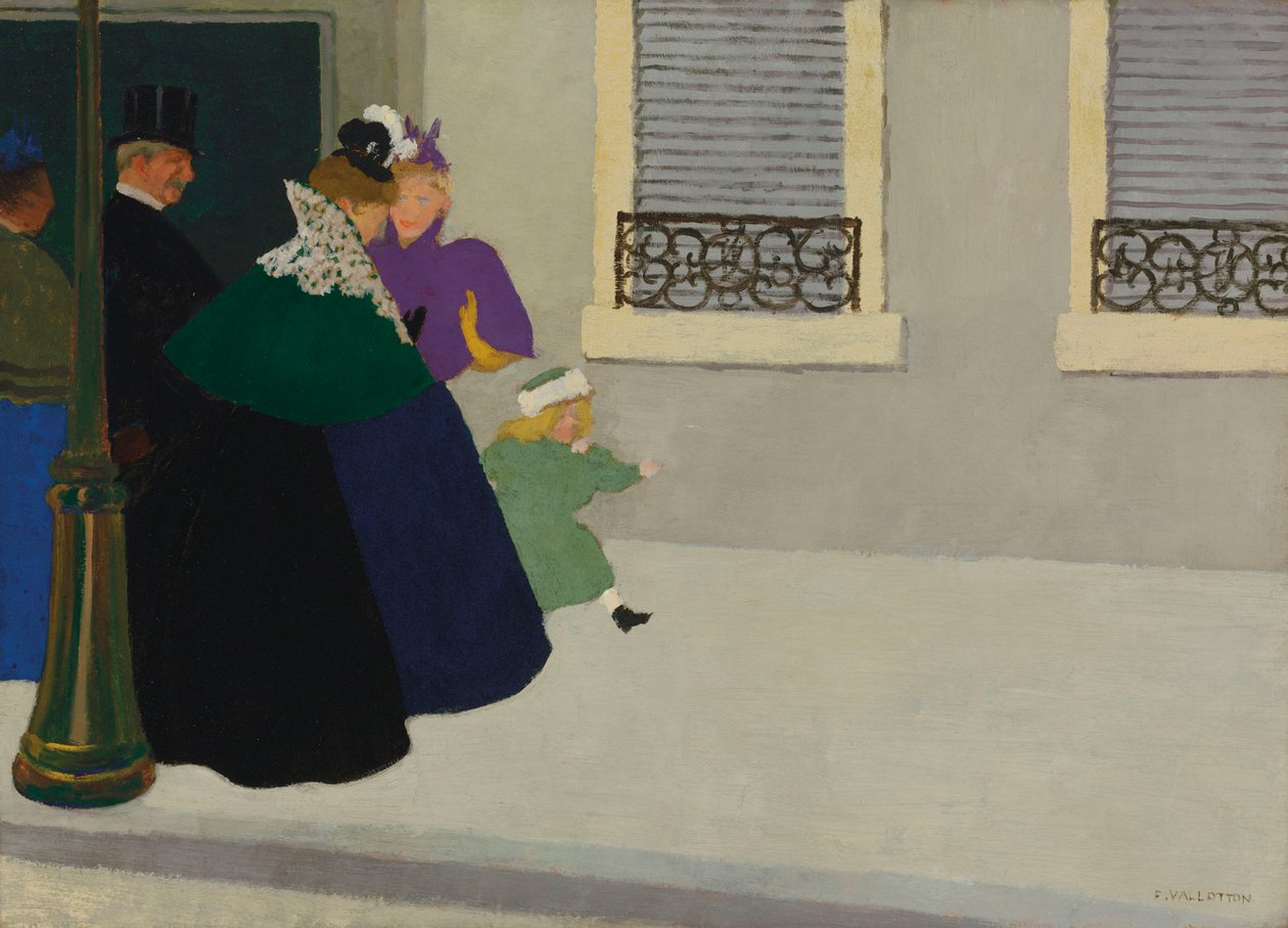 Yürüyüşe çıkmak, c. 1895. by Felix Edouard Vallotton