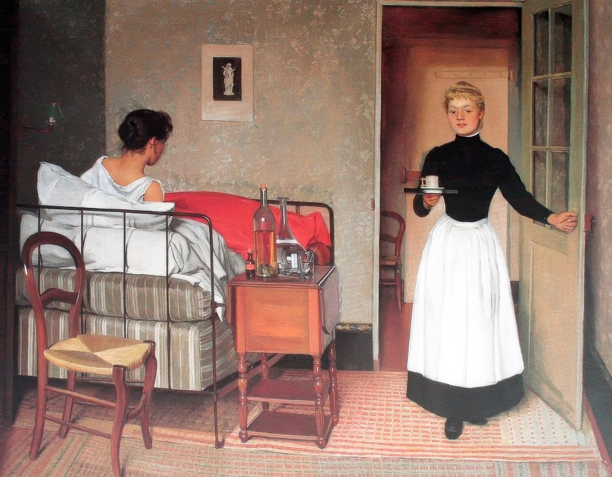 Félix Edouard Vallotton (1865 – 1925) İsviçreli ressam, 1892 hasta by Felix Edouard Vallotton