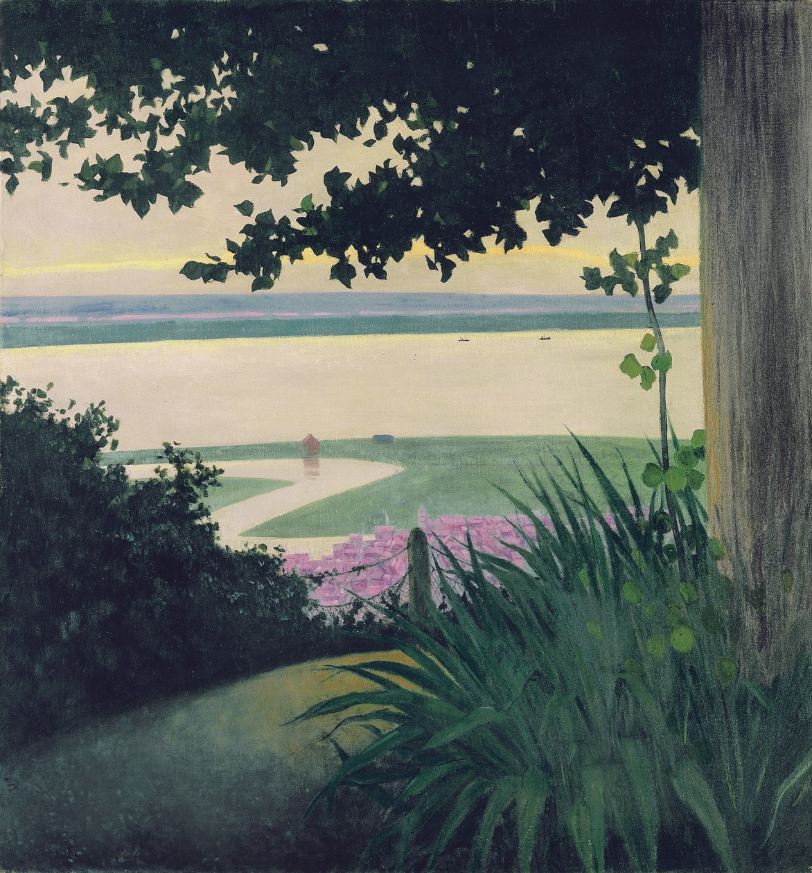 Honfleur ve Baie de la Seine, 1910 by Felix Edouard Vallotton