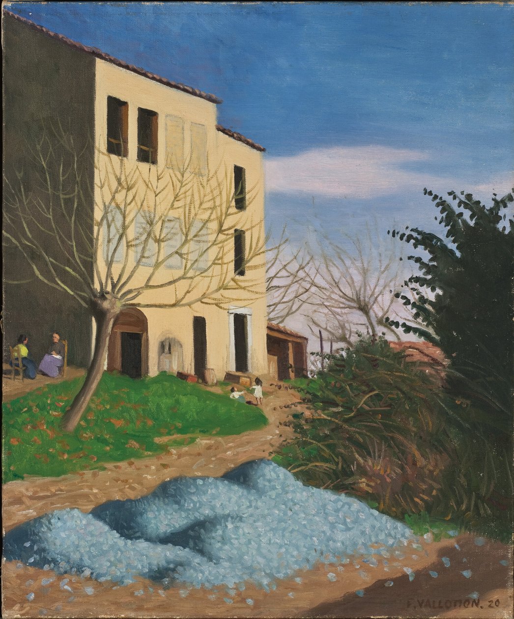 Güneşteki Ev, Mavi Taşlar, 1920 by Felix Edouard Vallotton
