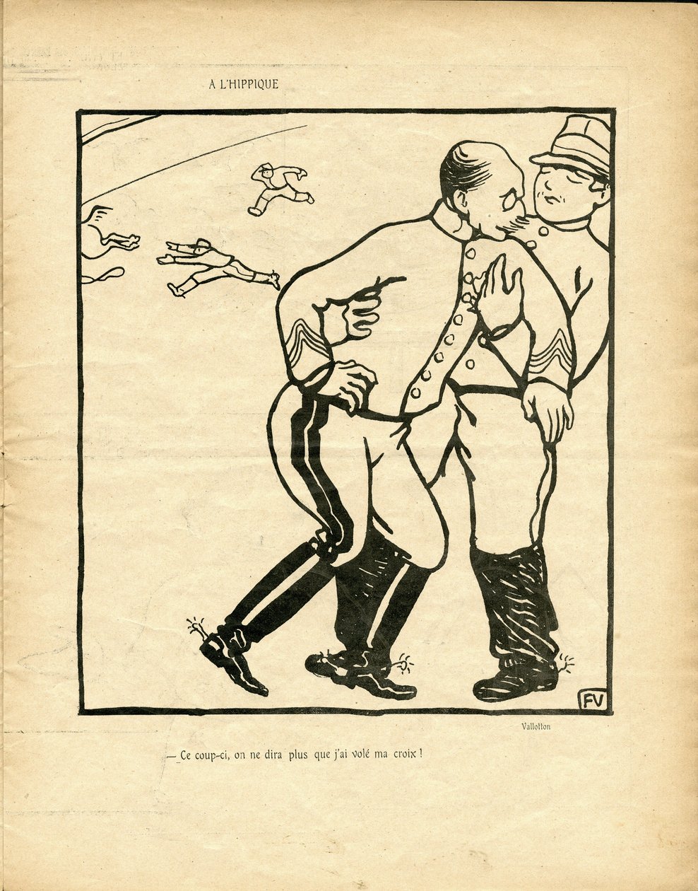 Felix dit Vallotton çizimi by Felix Edouard Vallotton