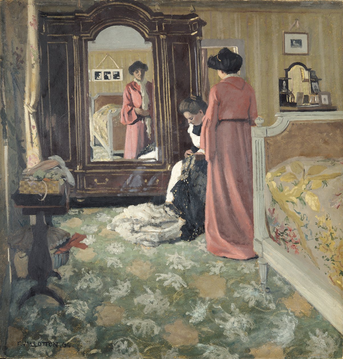 İç mekan by Felix Edouard Vallotton