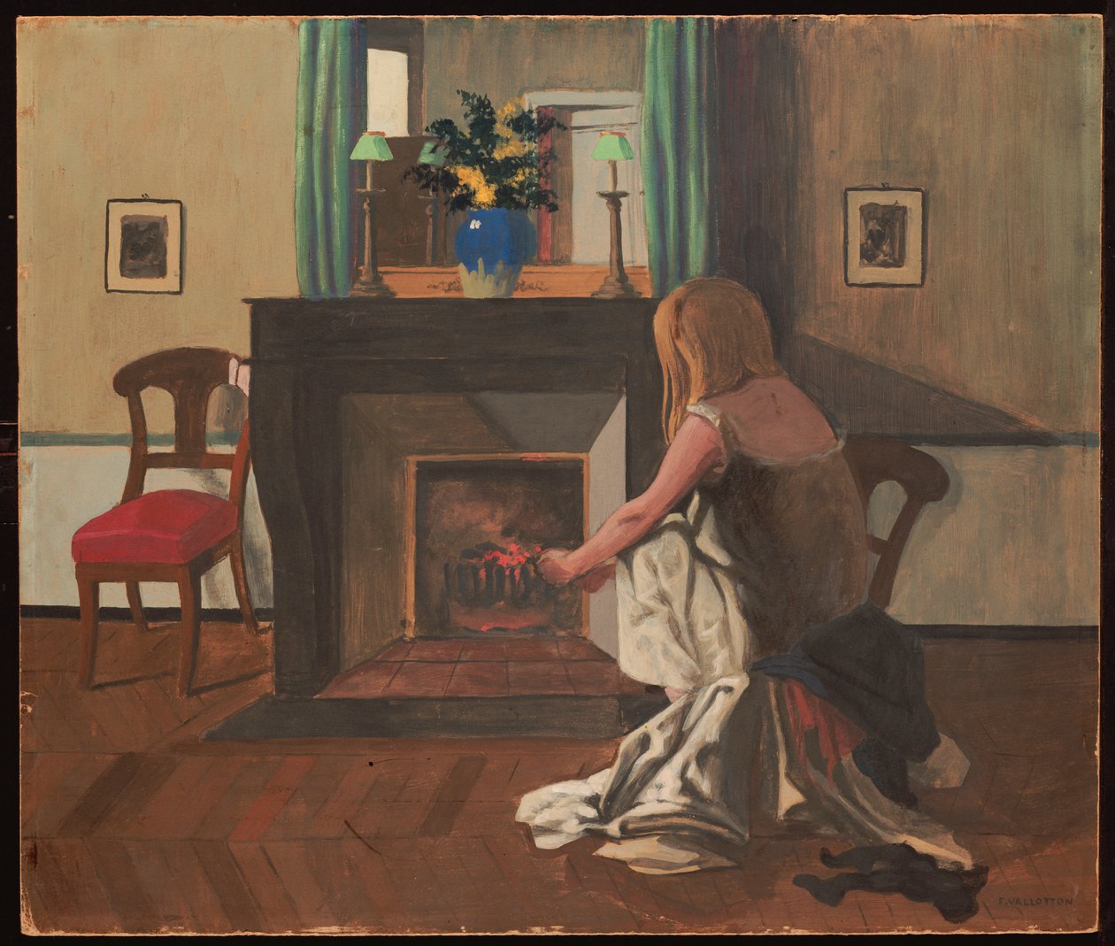 Gecelikli Kadın İçi, 1899 by Felix Edouard Vallotton