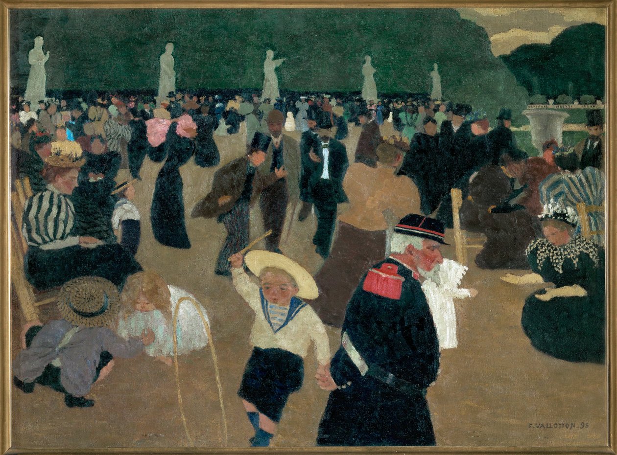 Lüksemburg Bahçeleri by Felix Edouard Vallotton