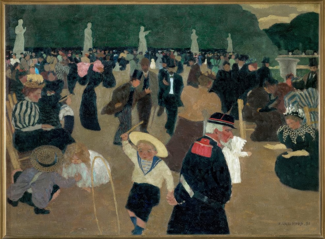 Lüksemburg Bahçesi by Felix Edouard Vallotton
