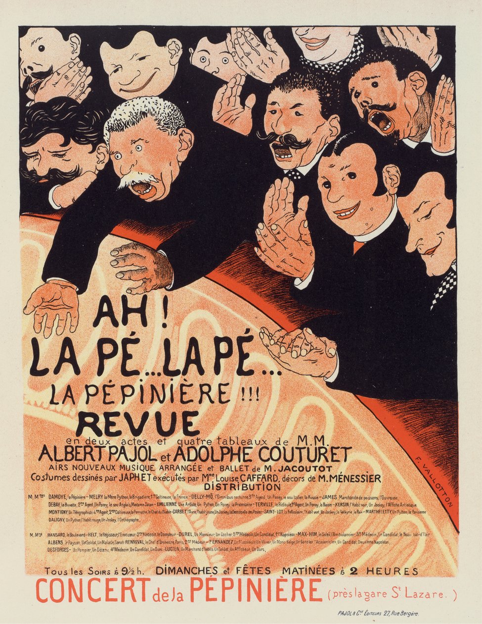 La Pepiniere Revue, yaklaşık 1896-1899. by Felix Edouard Vallotton
