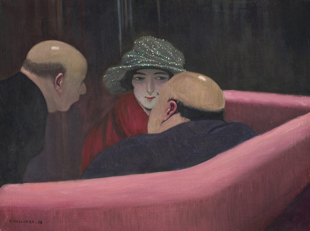 İffetli Suzanne, 1922. by Felix Edouard Vallotton