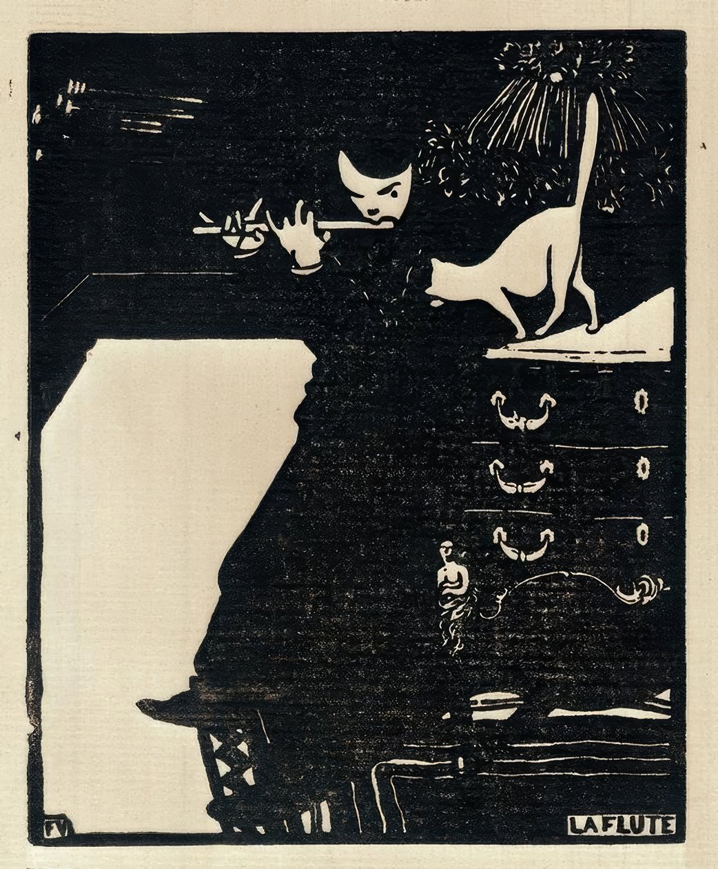 Flüt by Felix Edouard Vallotton