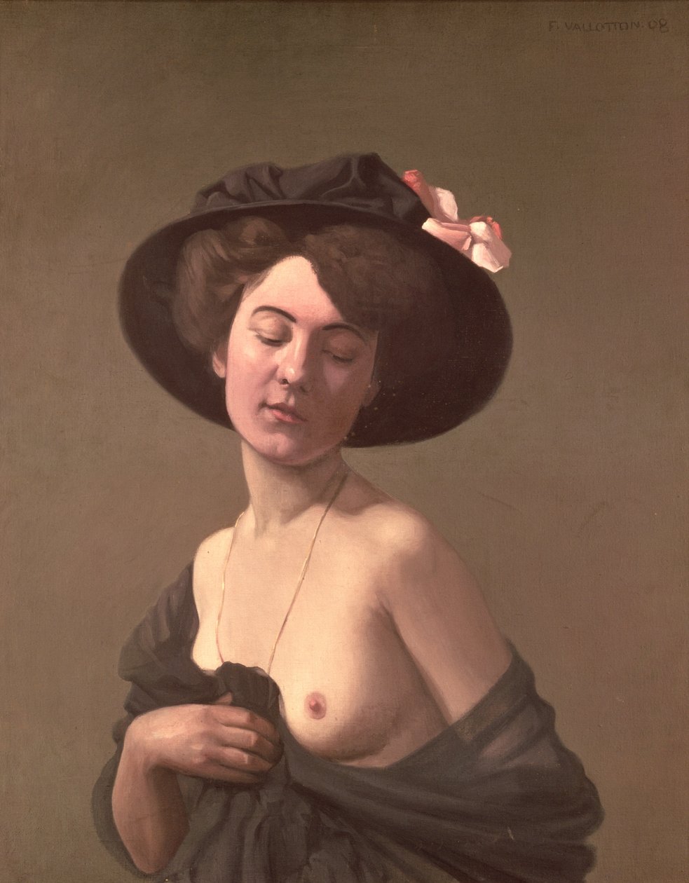 Şapkalı Kadın, 1908 by Felix Edouard Vallotton