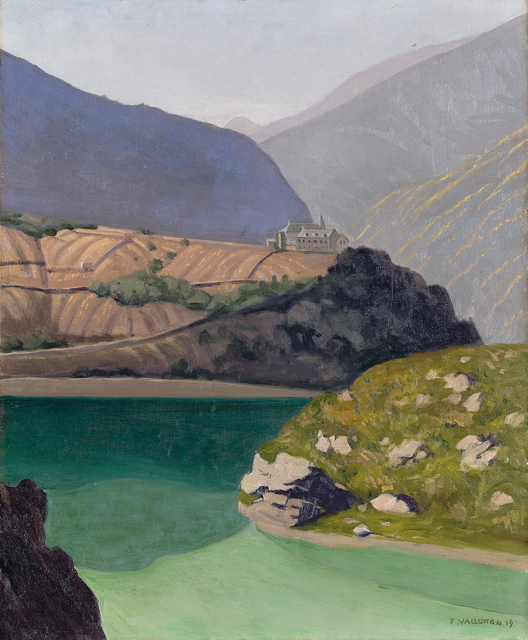 Geronde Gölü, Sierre, 1919 by Felix Edouard Vallotton