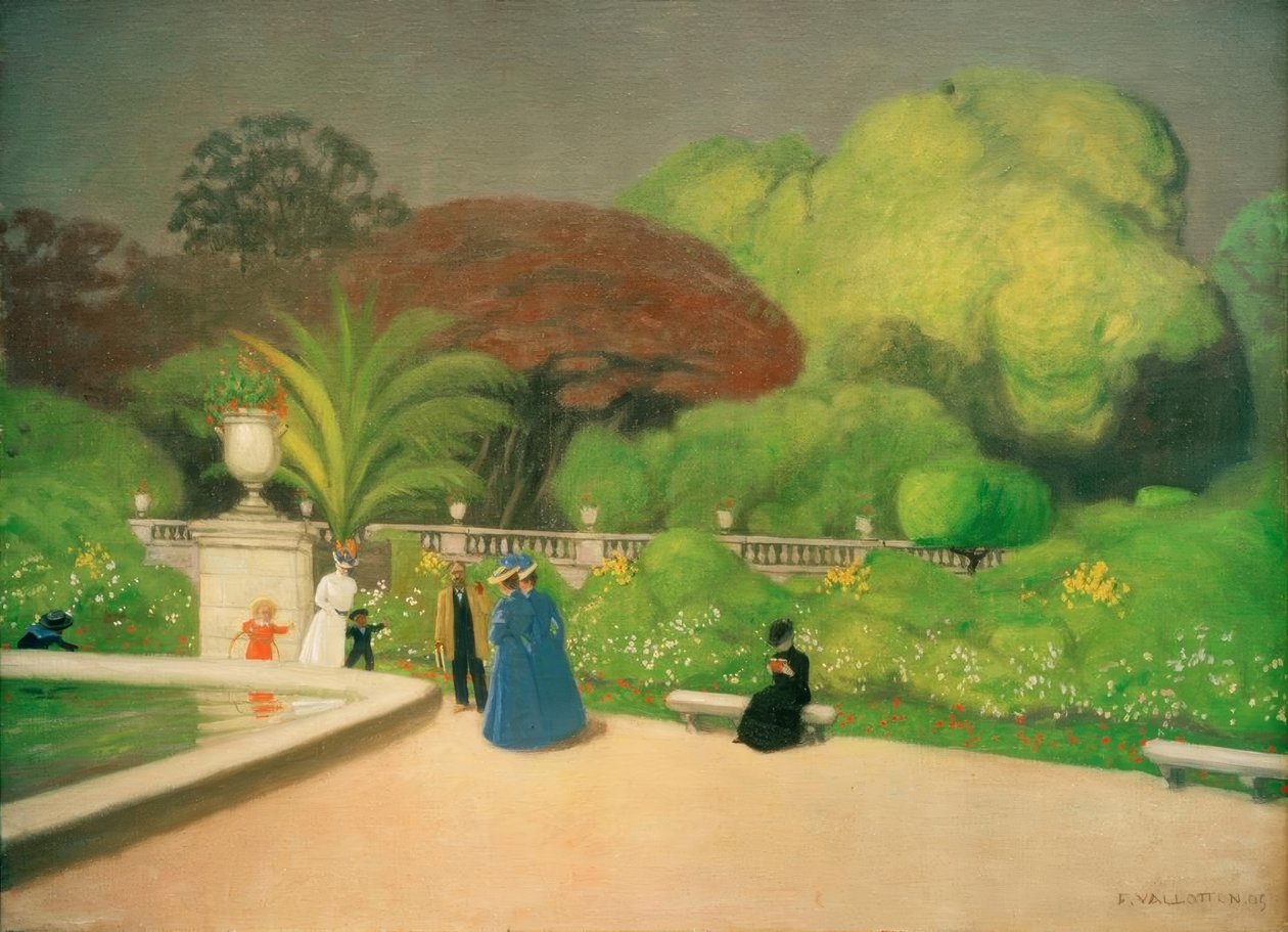 Lüksemburg Bahçesi by Felix Edouard Vallotton
