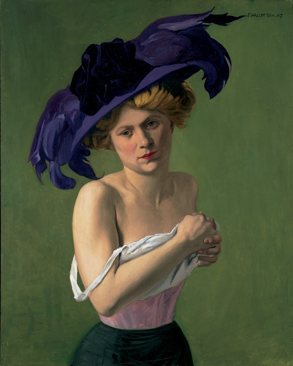 Mor Şapka, 1907 by Felix Edouard Vallotton