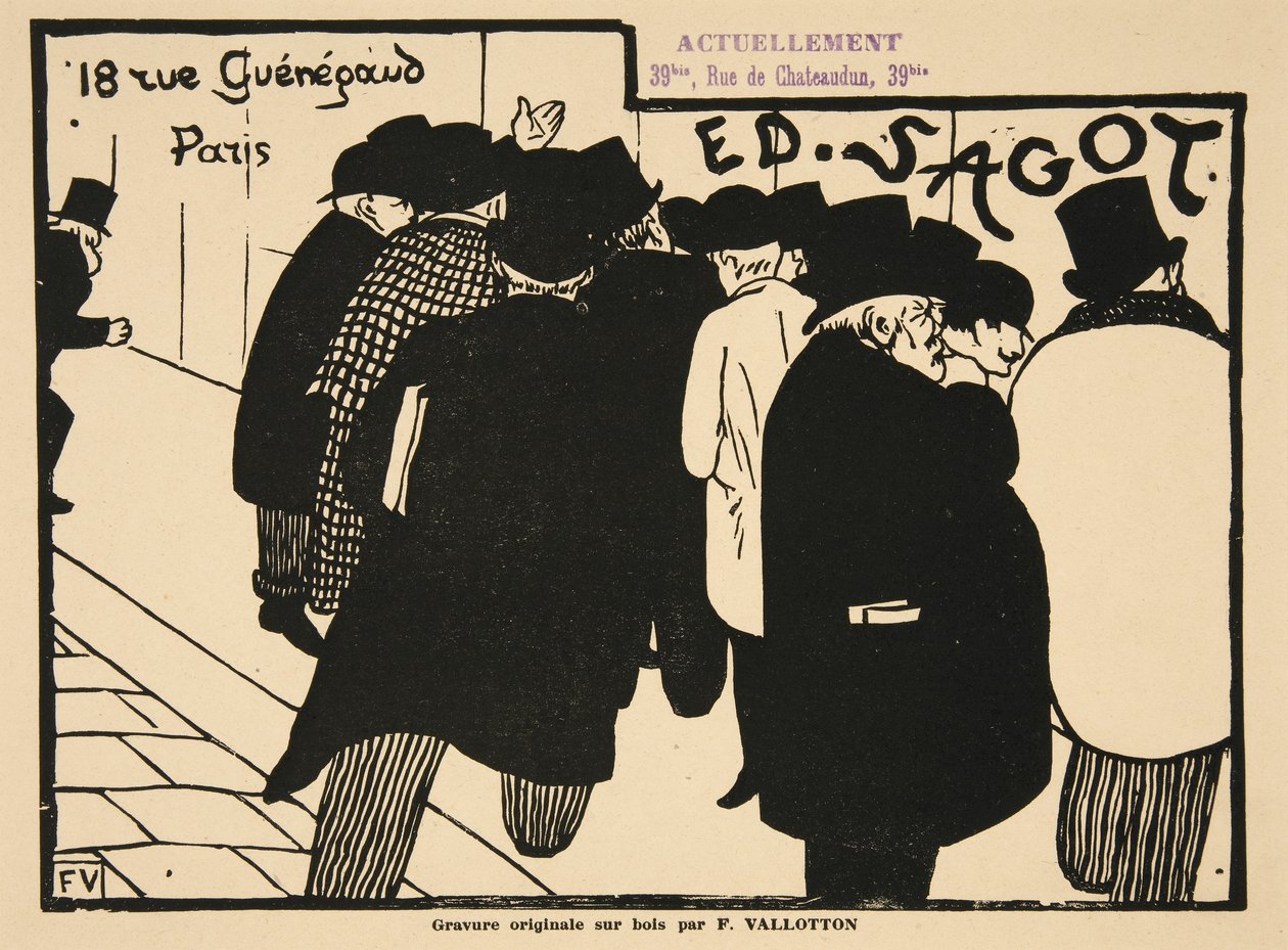 Les Amateurs d? Estampes, pub. 1892 by Felix Edouard Vallotton