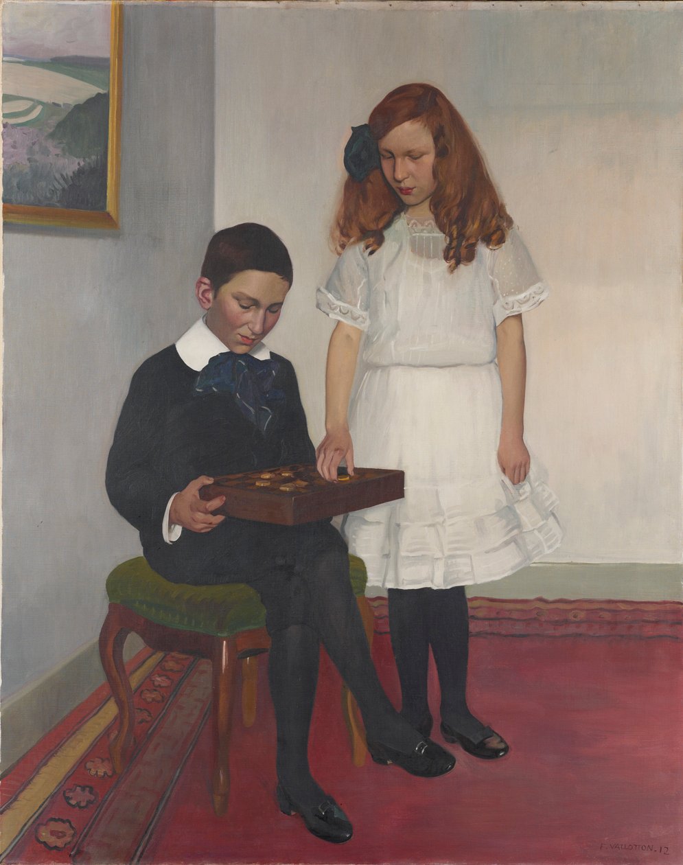 Hahnloser Çocukları, 1912. by Felix Edouard Vallotton
