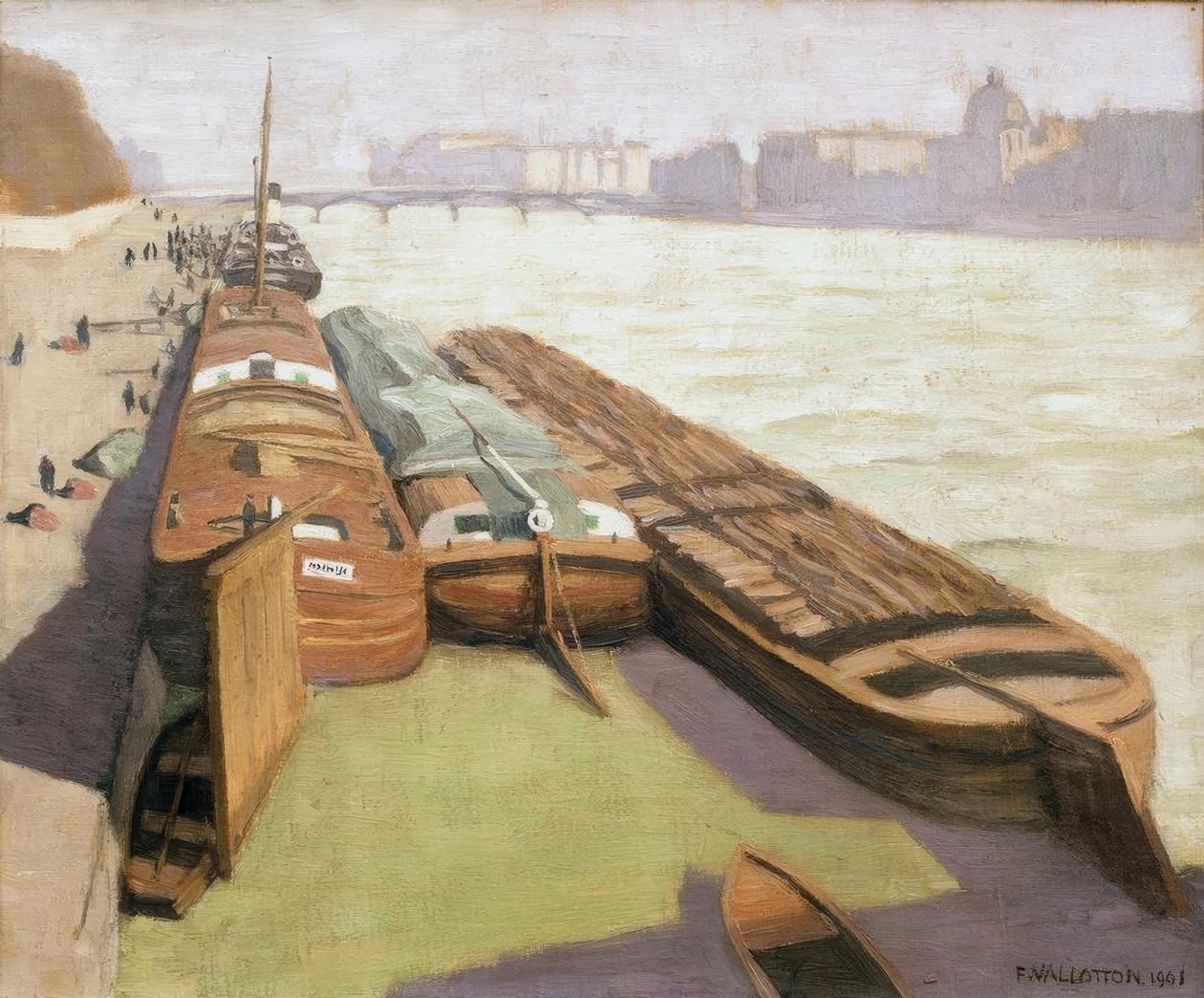 Mavnalar, Seine kıyıları by Felix Edouard Vallotton