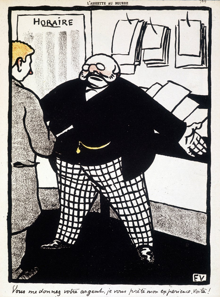 Para ve bankacılık, Félix Vallotton - "" L