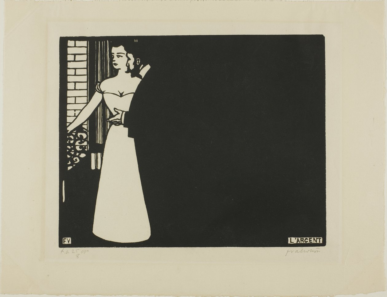 Para, Intimacies'ten beşinci plaka by Felix Edouard Vallotton