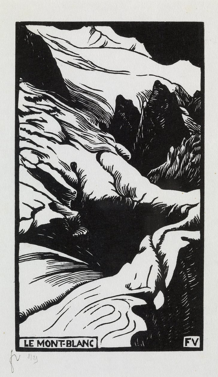 Mont Blanc, 1892 by Felix Edouard Vallotton