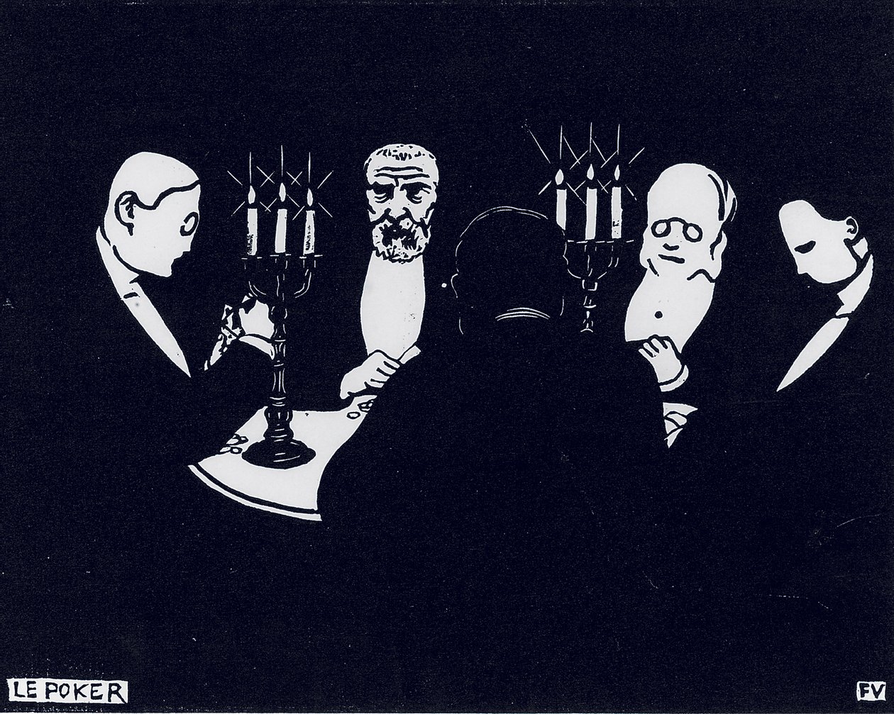 Poker, 1896 by Felix Edouard Vallotton