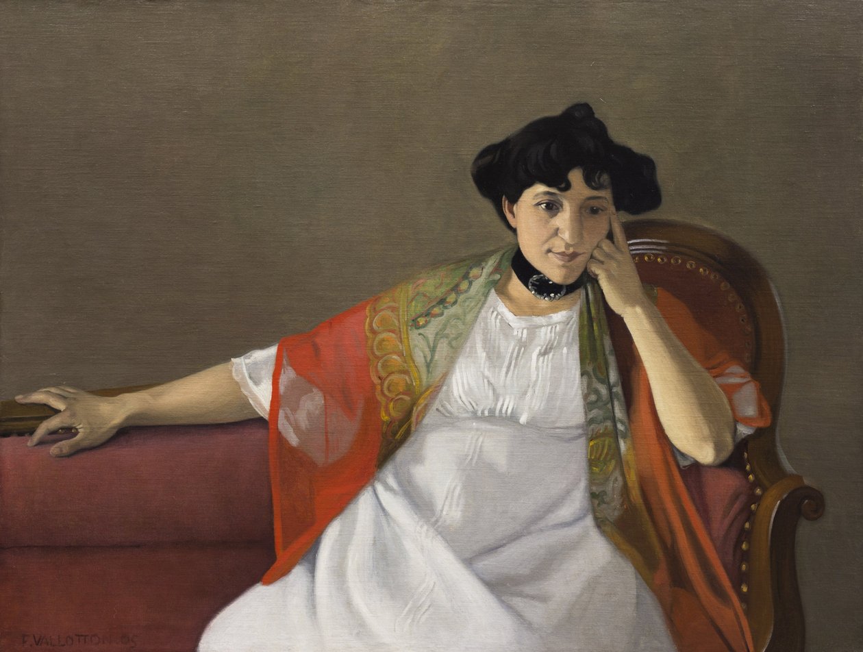 Sanatçının eşi Gabrielle Vallotton