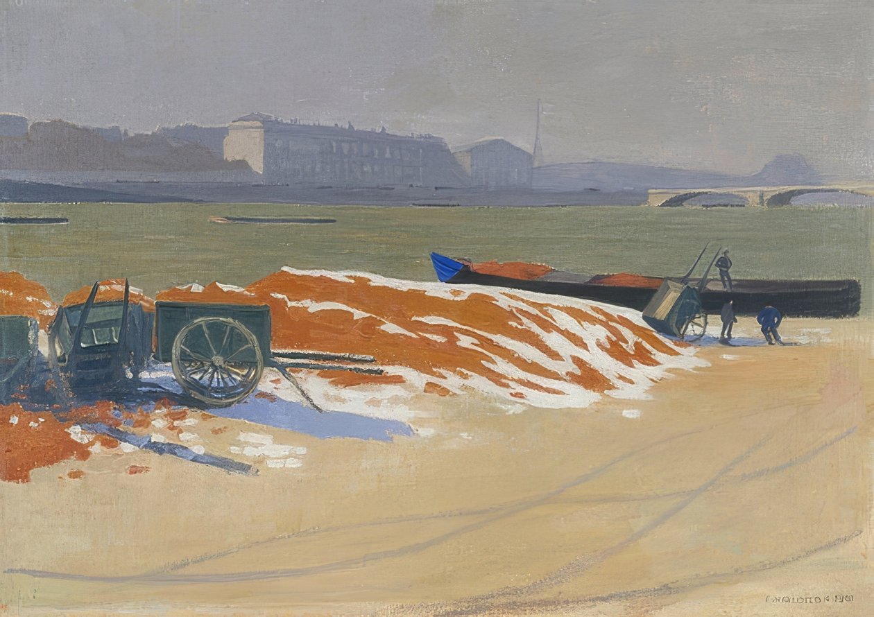 Quai de Seine. 1901 by Felix Edouard Vallotton