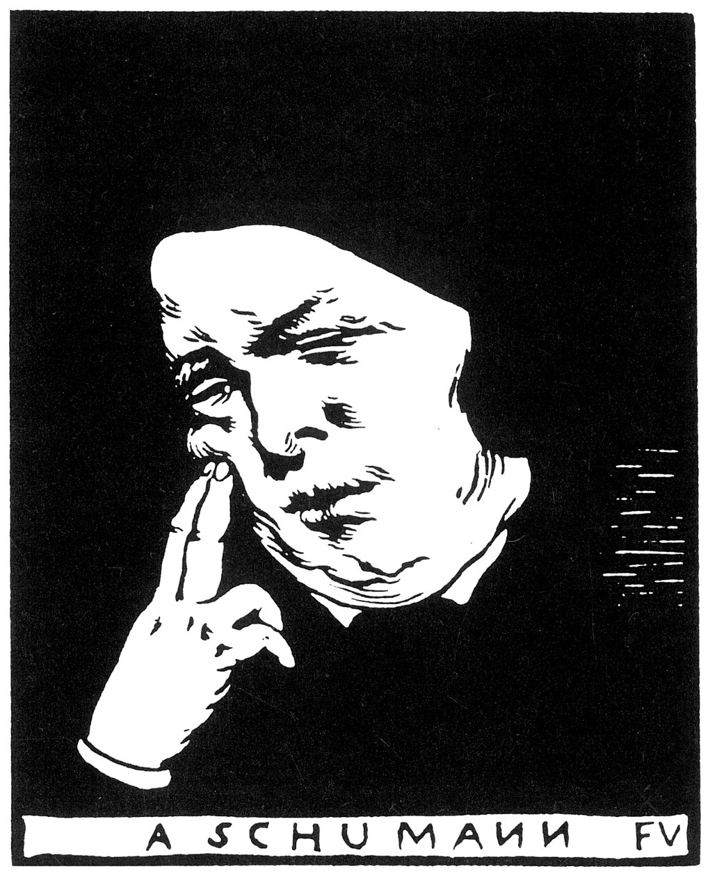 Robert Schumann 1810-1856, 1893. by Felix Edouard Vallotton