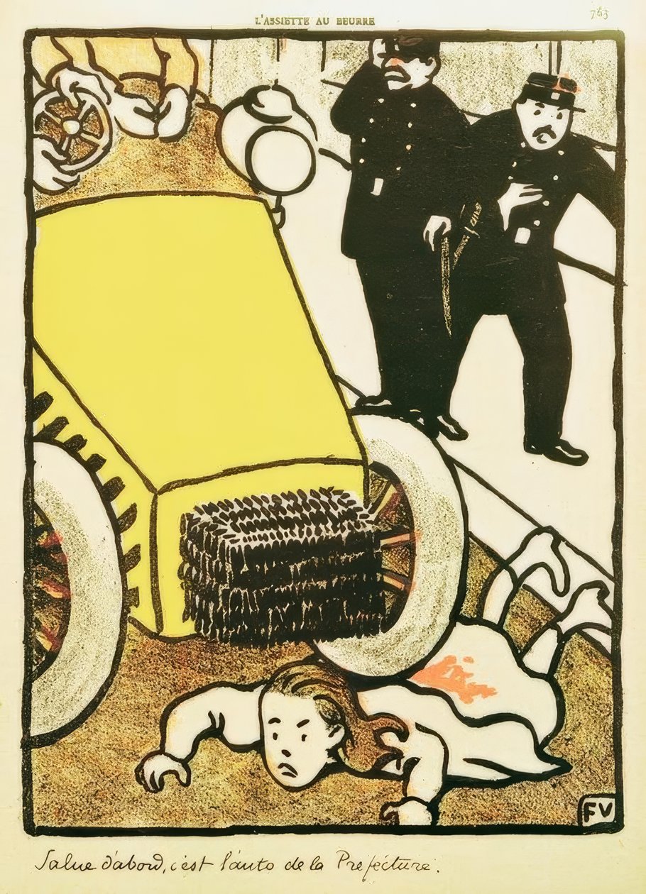 Merhaba de, bu vilayet arabası! by Felix Edouard Vallotton