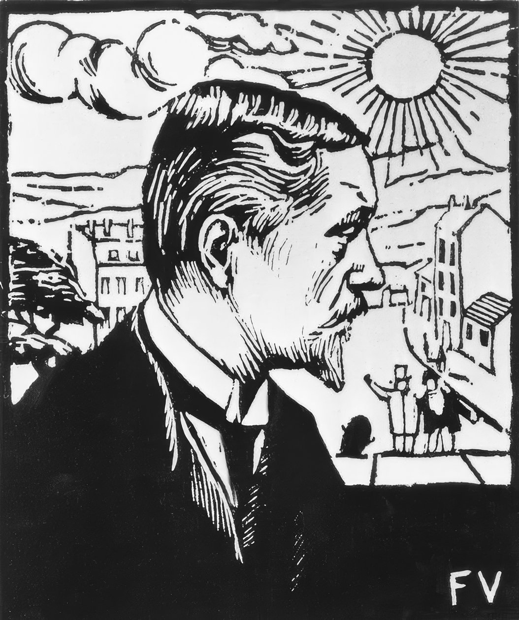 otoportre by Felix Edouard Vallotton