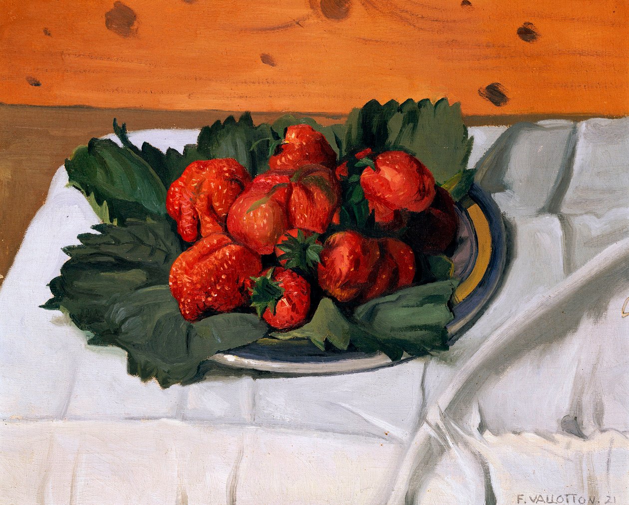 Çilekli Natürmort, 1921 by Felix Edouard Vallotton