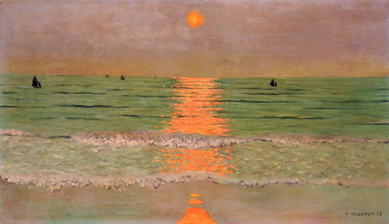 Gün batımı, 1913 by Felix Edouard Vallotton