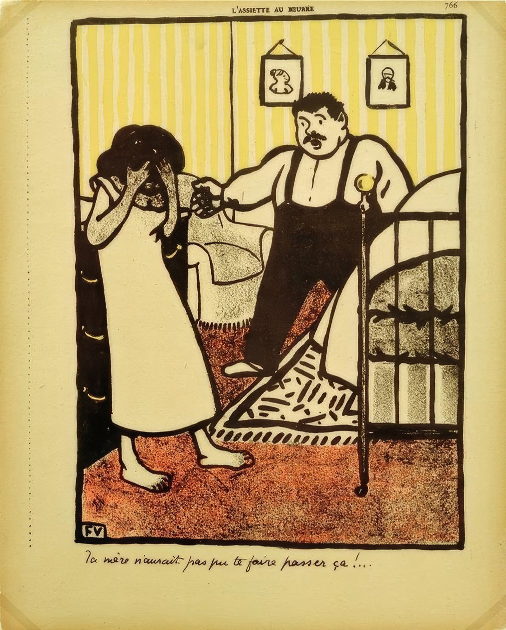 Annen bunu geçemez miydi? by Felix Edouard Vallotton