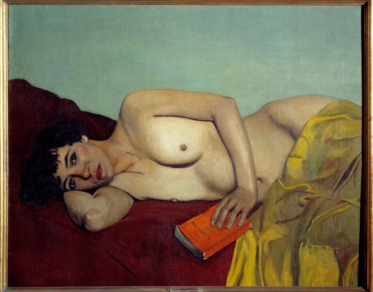 Terkedilmiş Okuma Tablosu, Felix Vallotton (1865-1923) 20. yüzyıl Güneşi. 0,81x1m Lyon, Güzel Sanatlar Müzesi by Felix Edouard Vallotton
