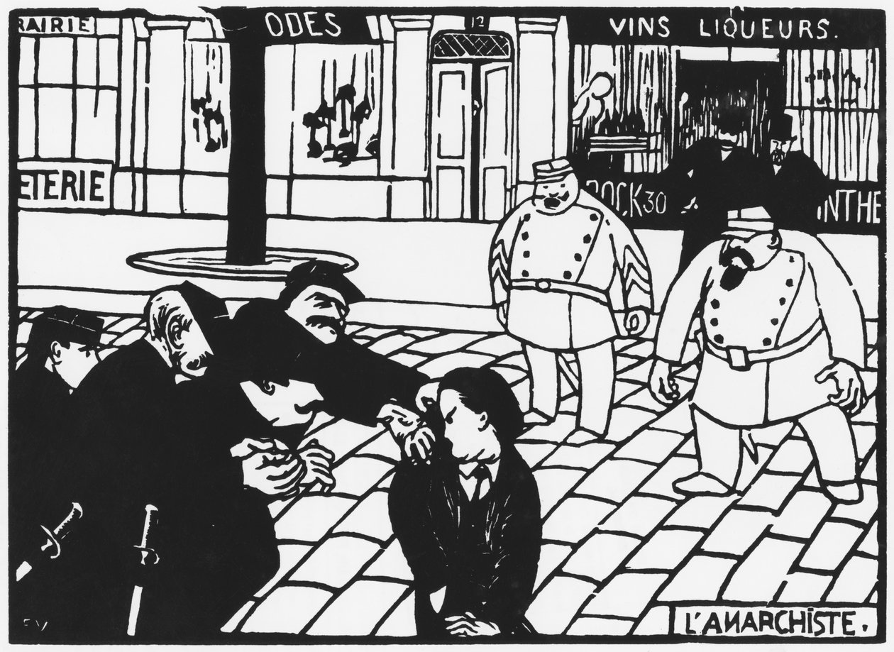Anarşist, 1892 by Felix Edouard Vallotton