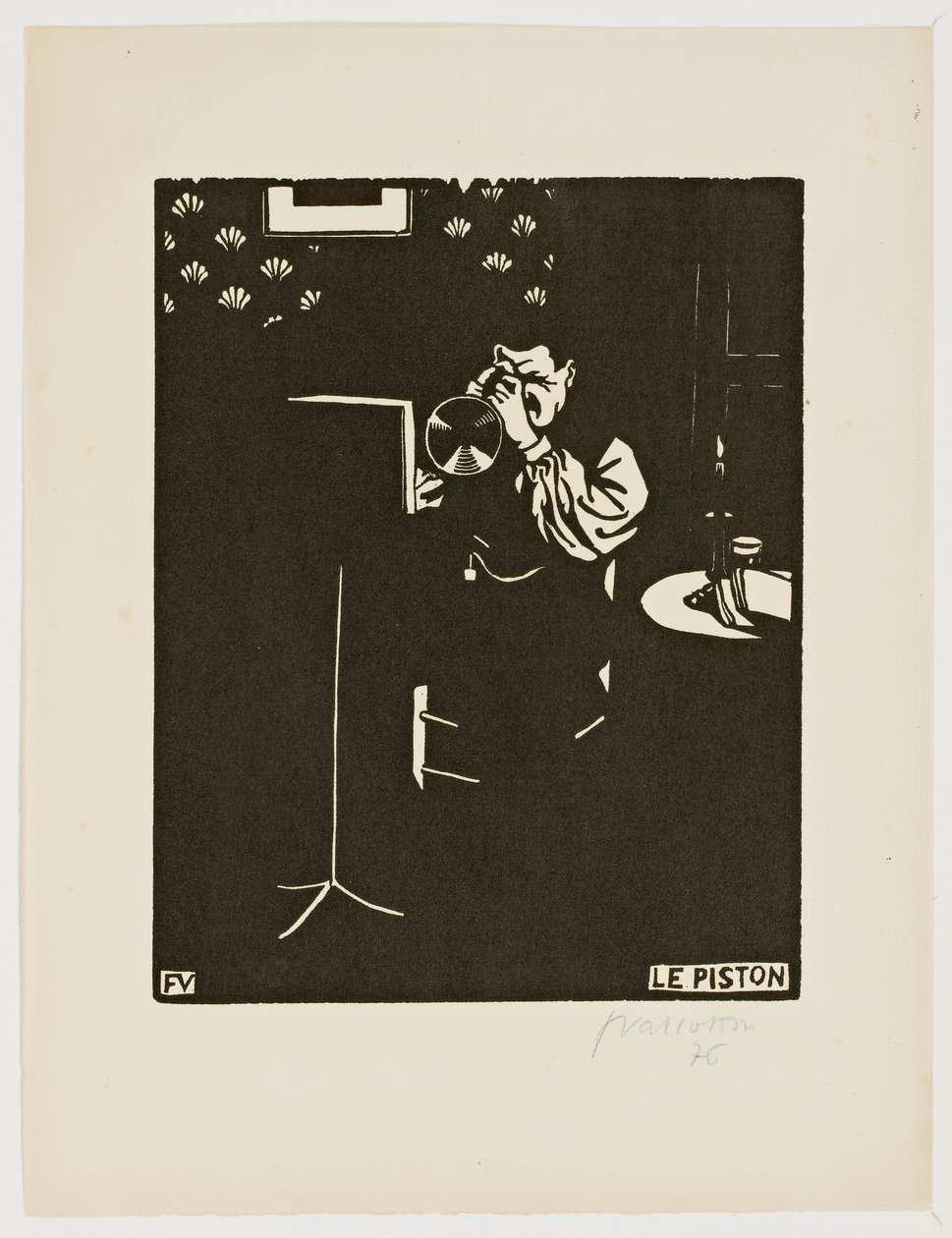Kornet, "Müzik Aletleri" serisinden, 1896-97 by Felix Edouard Vallotton