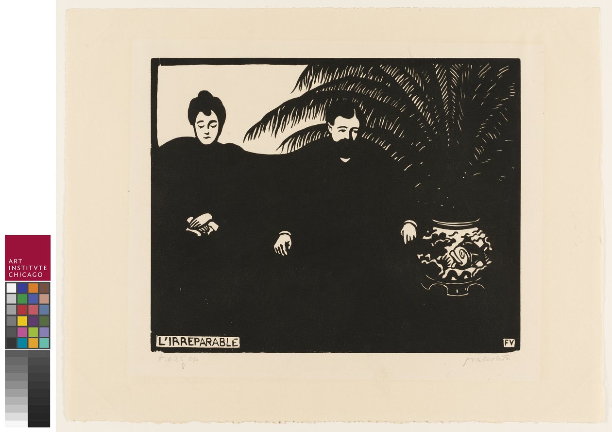 Onarılamaz, "Intimacies" den onuncu plaka, 1898 by Felix Edouard Vallotton