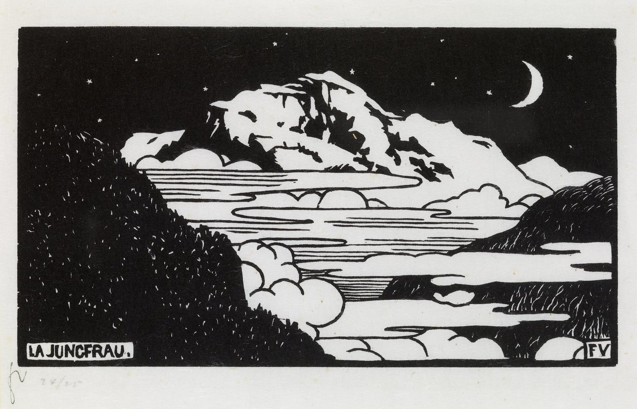 Jungfrau, 1892 by Felix Edouard Vallotton