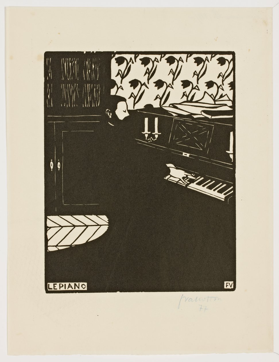 Piyano, "Müzik Aletleri" serisinden, 1896-97 by Felix Edouard Vallotton