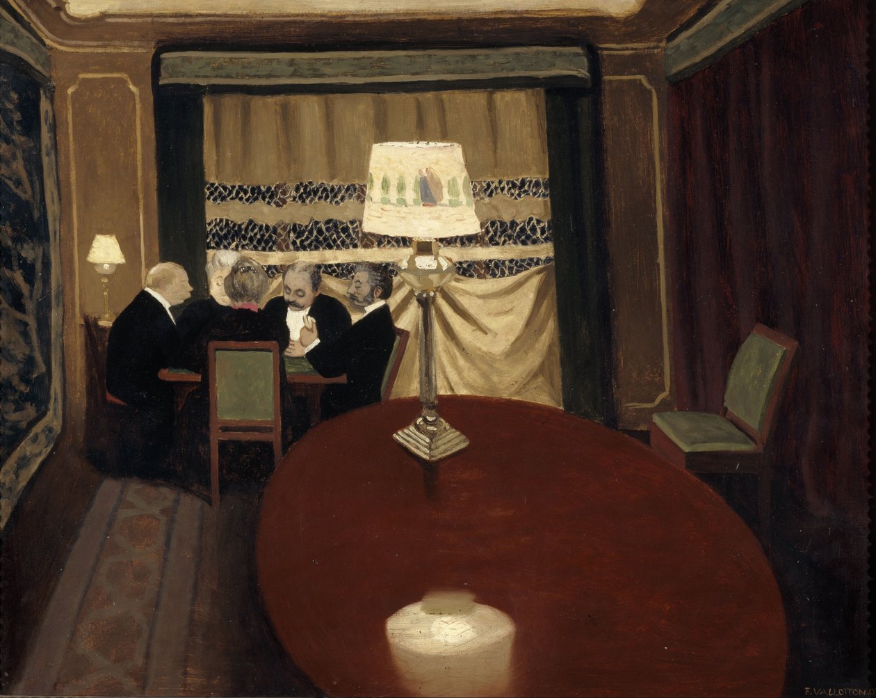 Poker Oyunu, 1902 by Felix Edouard Vallotton