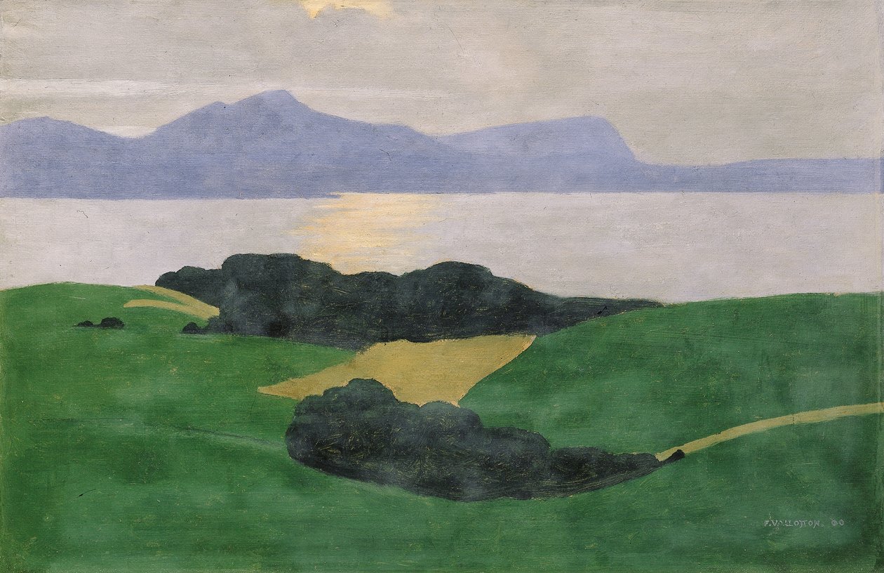 Saleve ve Göl, 1900 by Felix Edouard Vallotton