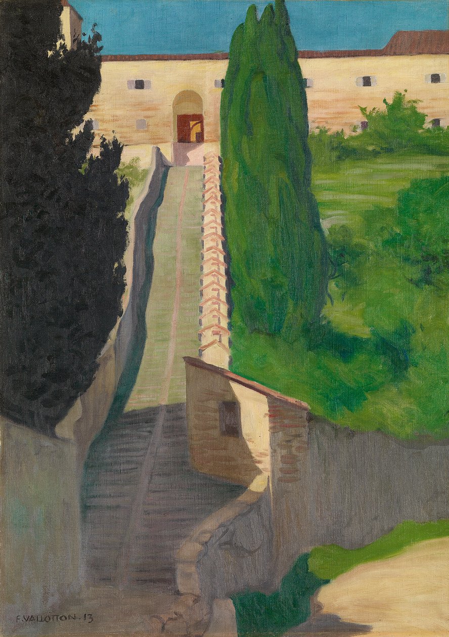 San Marco Manastırının Basamakları, Perugia, 1913 by Felix Edouard Vallotton