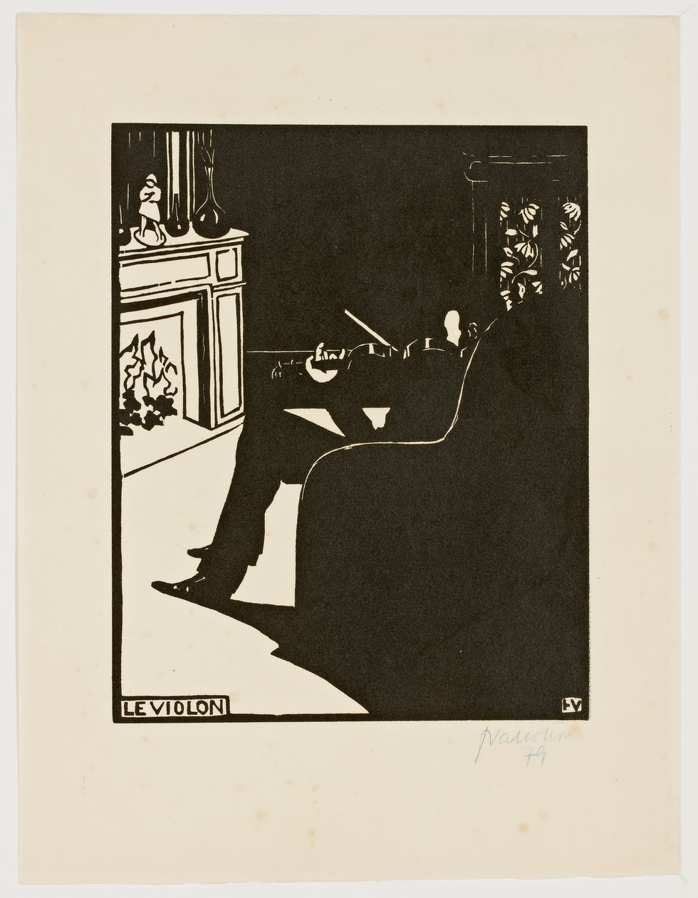 Keman, "Müzik Aletleri" serisinden, 1896-97 by Felix Edouard Vallotton
