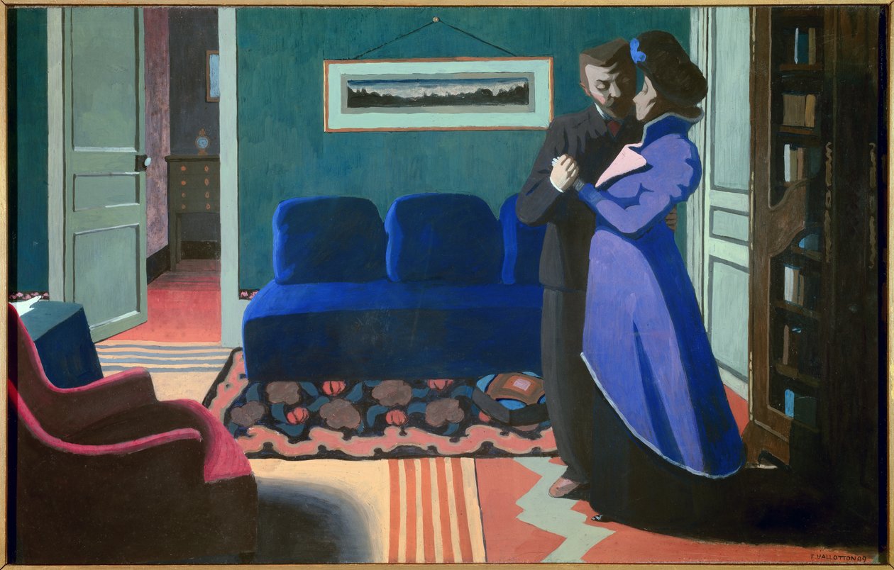 Ziyaret Tablosu Felix Vallotton (1865-1925) (ec.suiss) 1899 Zürih, Kunsthalle by Felix Edouard Vallotton