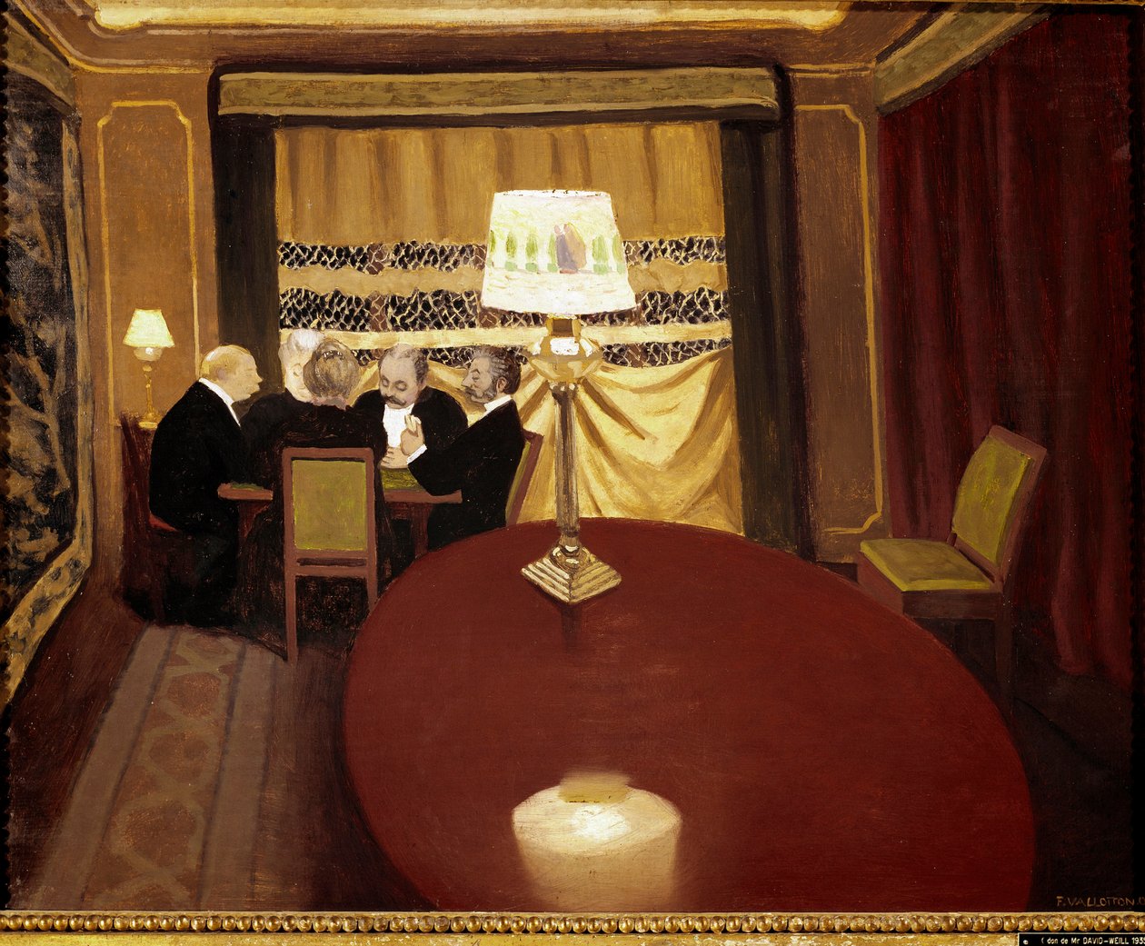 Poker oyunu. Felix Vallotton