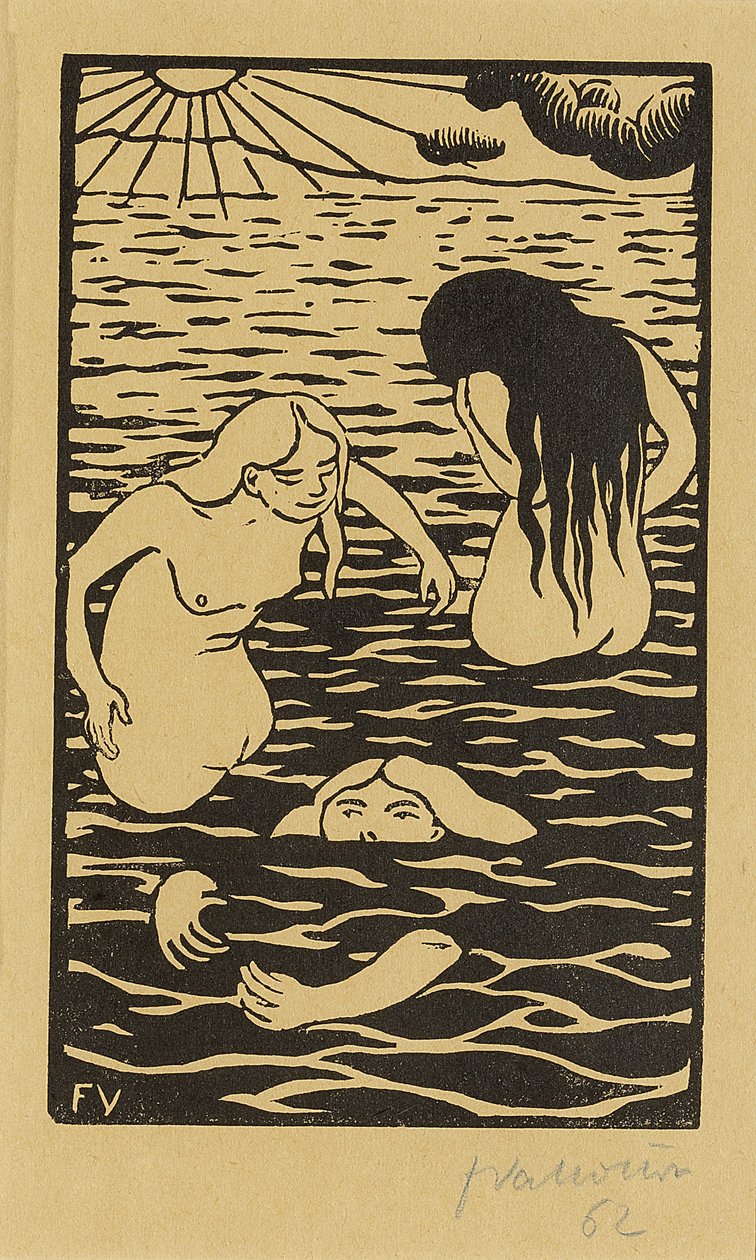 Üç Yıkanan, 1894 by Felix Edouard Vallotton