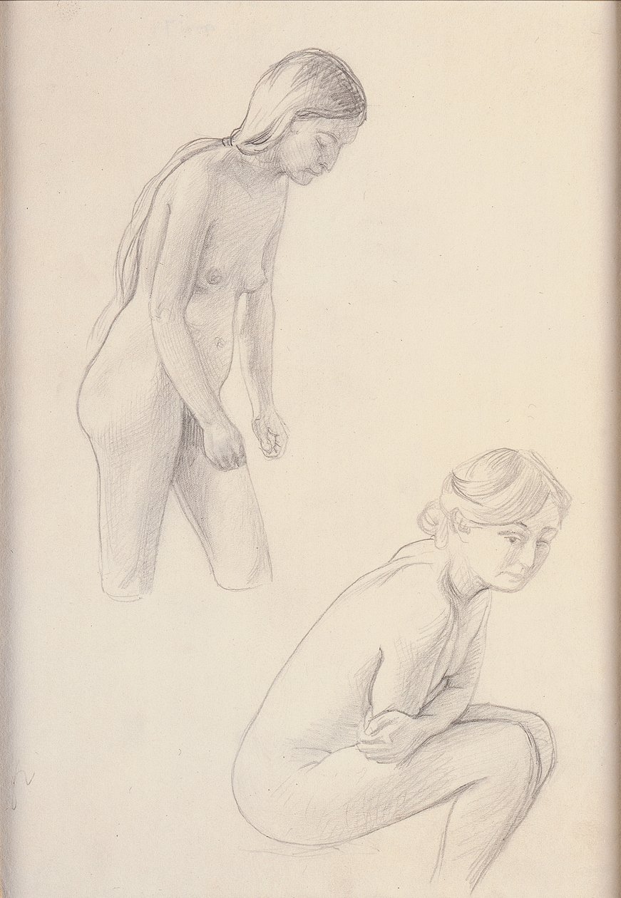 iki çıplak by Felix Edouard Vallotton