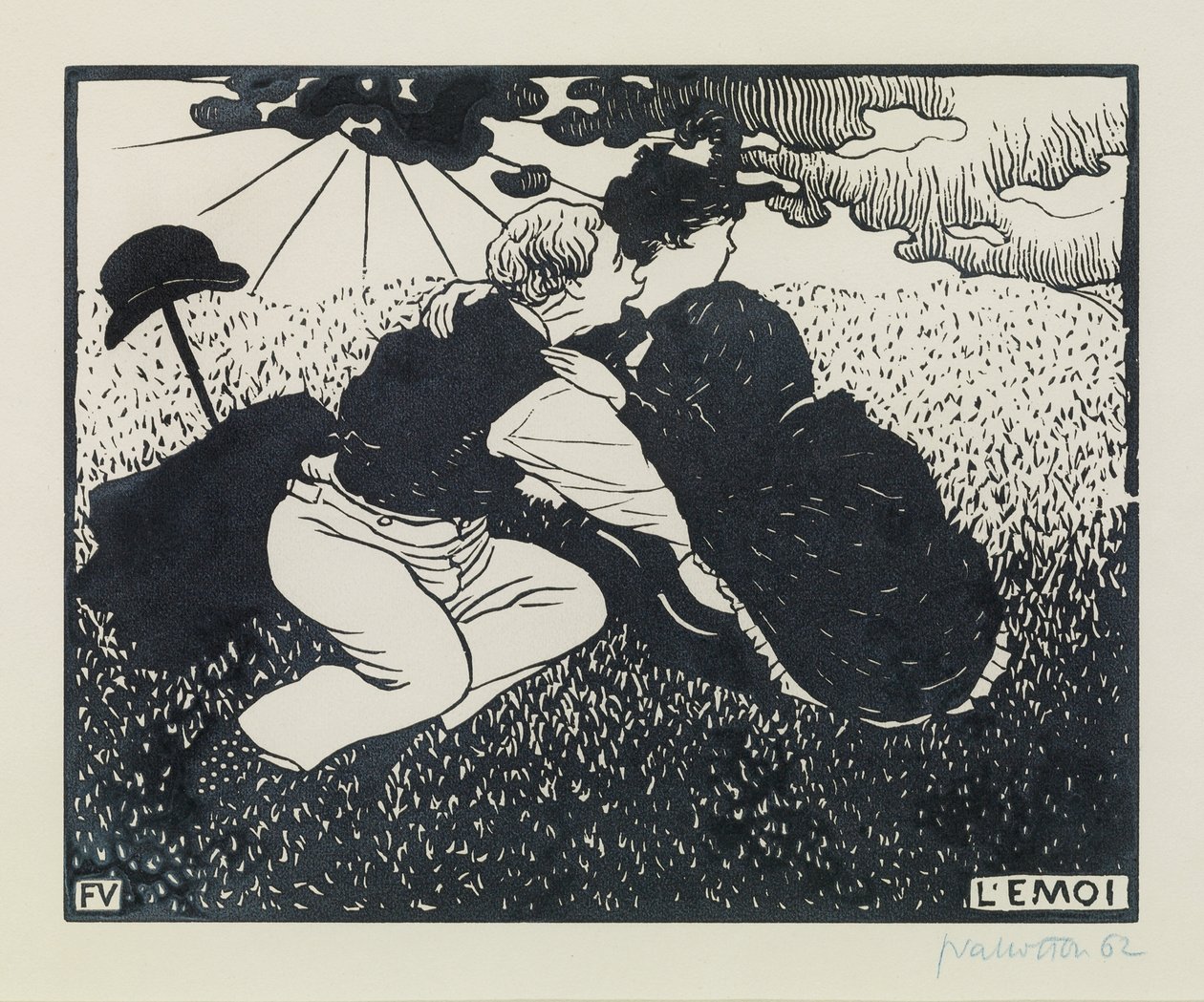 Emoi, 1894 by Felix Edouard Vallotton