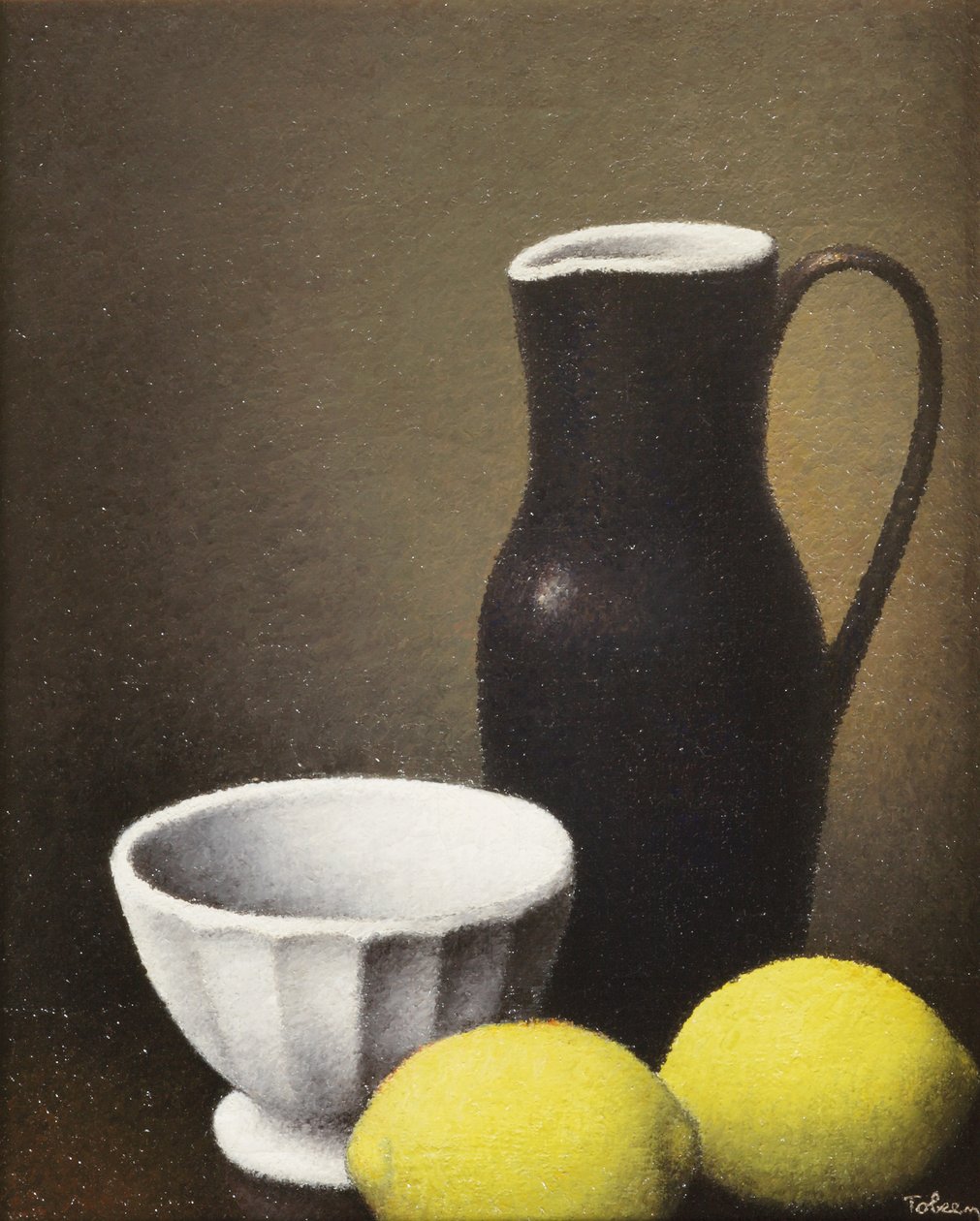 Kase ve Limonlar, 1930 dolayları (tuval üzerine yağlı boya) by Felix Elie Tobeen